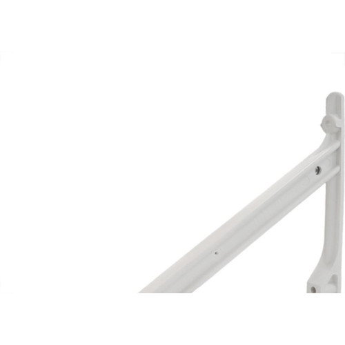 Suporte Prateleira Plastico Thompson Steelplas Leve 30Cm Branco - Kit C/12 Pecas