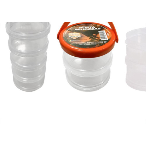 Organizador Presto Porta Miudezas Com 5 Potes Rosqueaveis - 96000