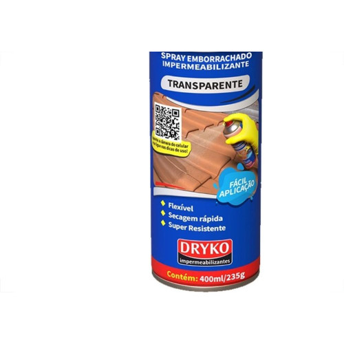 Borracha Liquida Impermeabilizante Dryko Vedatudo Transparente 400Ml/235G