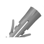 Bucha Fixacao Sforplast Nylon Com Aba 8Mm Pacote Com 500 Pecas