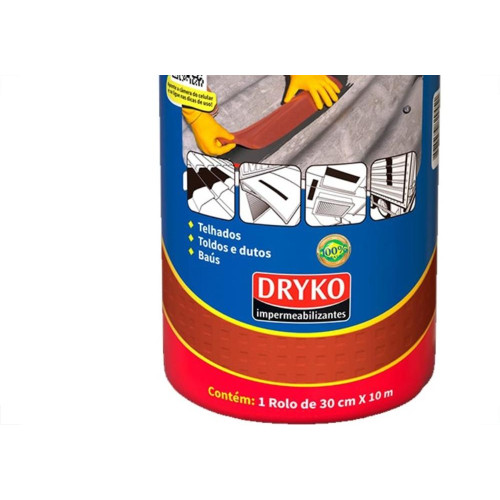 Fita Multiuso Dryko Vedatudo Terracota 30Cm X 10M