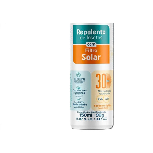 Repelente Spray Above Protect Com Protetor Solar Fps30 150Ml/90G