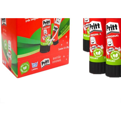 Cola Bastao Pritt 20G Caixa Com 6 Pecas