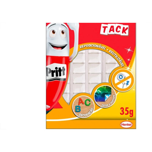 Massa Adesiva Pritt Multi Tack 35G. - Substitui Tachinhas E Fita Adesiva