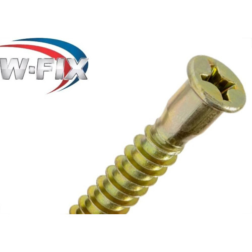 Parafuso Estrutural Moveleiro Escariado Philips Bicromatizado Newfix 5,0 X 4,0Mm - Kit C/2 Centos