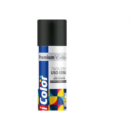 Spray Chemicolor Preto Fosco 250Ml/120G.