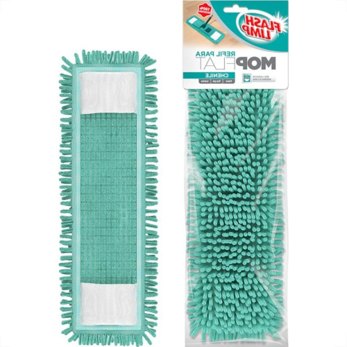 Refil Para Mop Flash Limp Flat Chenile Pano De Microfibra Para Limpeza Seca - Rmop7633