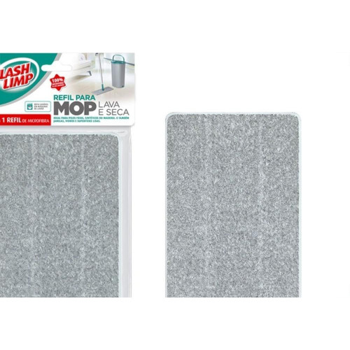 Refil Para Mop Flash Limp Lava E Seca Pano De Microfibra - Rmop7740