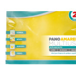 Pano Multiuso Flash Limp Amarelo Com 2 Pecas - Flp4540