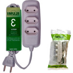 Extensao Ilumi Paralela 2 Polos 0,75Mm Cinza - 3M - 1691/1791