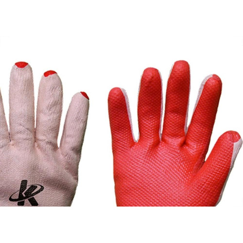 Luva Malha Kalipso Palma Emborrachada Redgrip 9 - G - Kit C/12 Pares