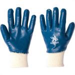 Luva Malha Kalipso Banho Nitrilico Nitrili-Ka 30 Azul 9 - G - Kit C/12 Pares