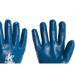 Luva Malha Kalipso Banho Nitrilico Nitrili-Ka 30 Azul 9 - G - Kit C/12 Pares