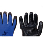 Luva Malha Kalipso Banho Nitrilico Nbr Wave Azul/Preta 10 - Xg - Kit C/12 Pares