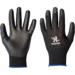 Luva Malha Kalipso Pu Multitato Preta 8 - M - Kit C/12 Pares