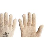 Luva Malha Kalipso Tricotada Branca G - Kit C/12 Pares