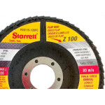 Disco Flap Starrett 4.1/2'' X 7/8''- Grao 100