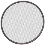 Peneira Fuba Aro Plastico Preto 30 - Kit C/12 Pecas
