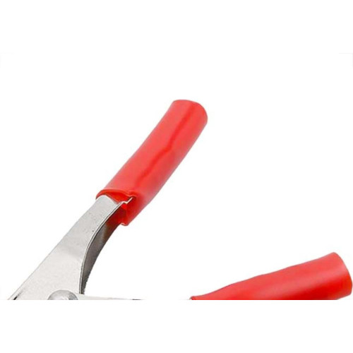 Garra Bateria Com Espaguete Mxt 50A. 10Cm Pacote Com 50 Pecas Vermelha