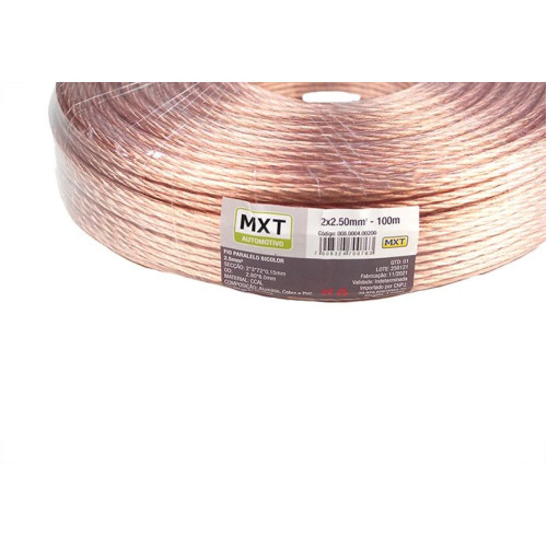 Fio Bicolor Para Som Cristal Mxt 2X2,50