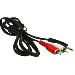 Cabo Audio/Video Mxt 2Rca + P2 - 1,80M Niquelado