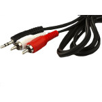 Cabo Audio/Video Mxt 2Rca + P2 - 1,80M Niquelado