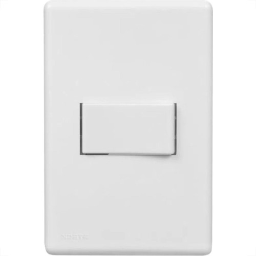 Conjunto Steck Linha Stella Com Placa 1 Simples 10A. Horizontal - 869210