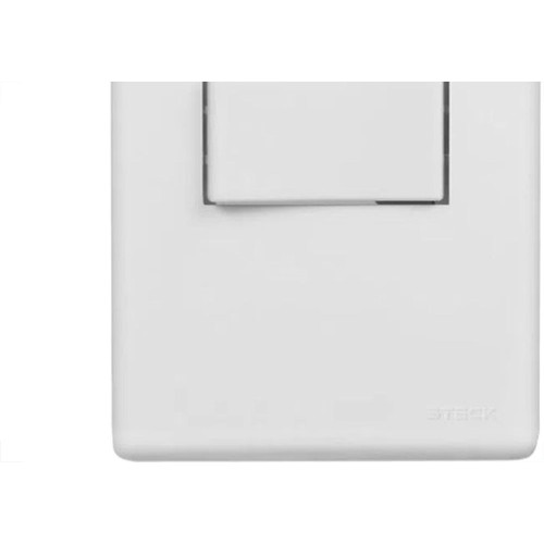 Conjunto Steck Linha Stella Com Placa 1 Simples 10A. Horizontal - 869210