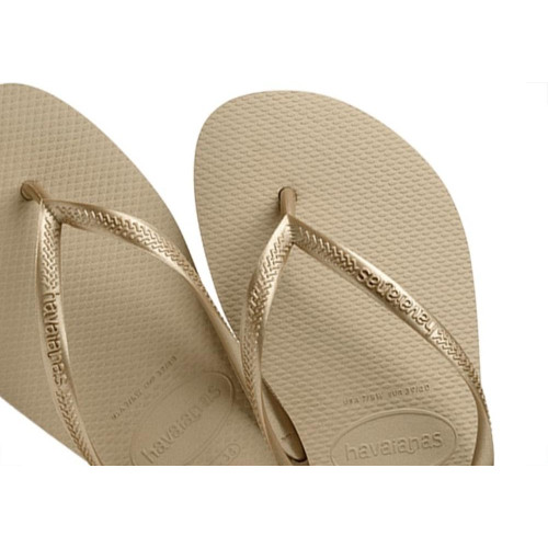 Chinelo Havaianas Slim 35/36 Areia Dourado Claro