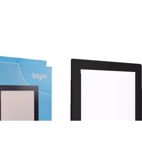 Plafon Led Embutir Elgin Quadrado 18W. 6500K. Bivolt Preto