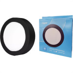 Plafon Led Sobrepor Elgin Redondo 18W. 6500K. Bivolt Preto