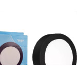 Plafon Led Sobrepor Elgin Redondo 18W. 6500K. Bivolt Preto