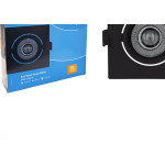 Spot Com Lampada Dicroica Led Elgin 5W. Quadrado Preto Bivolt 3000K.