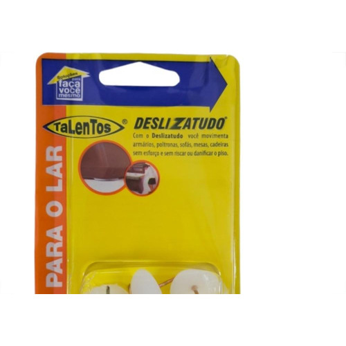 Ponteira Com Prego Talentos Deslizatudo 22Mm - Cartela Com 8 Pecas