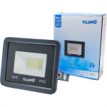 Refletor De Led Opalux 30W. 6500K. 800Lm Ip66 Preto Bivolt