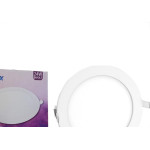 Plafon Led Embutir Opalux Redondo 24W. 6500K. Bivolt Branco