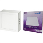 Plafon Led Sobrepor Opalux Quadrado 18W. 6500K. Bivolt Branco
