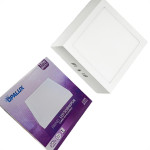 Plafon Led Sobrepor Opalux Quadrado 18W. 6500K. Bivolt Branco
