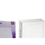 Plafon Led Sobrepor Opalux Quadrado 18W. 6500K. Bivolt Branco