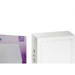 Plafon Led Sobrepor Opalux Quadrado 24W. 6500K. Bivolt Branco