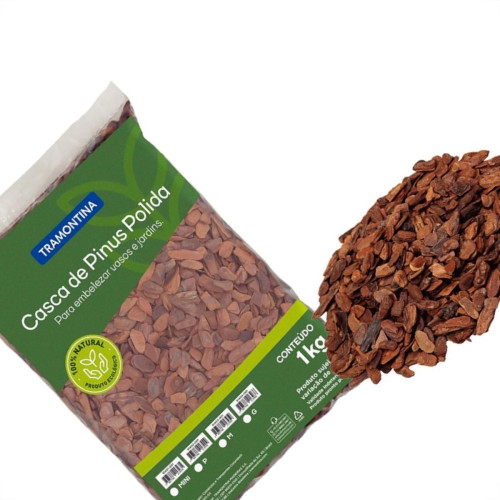 Substrato Para Plantas A Base De Casca De Pinus Polida Mini Tramontina Pacote Com 1Kg. - 91401/001