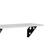 Prateleira Madeira Tramontina Elite 40X25Cm Branca Com Suporte Metalico - 91284/047