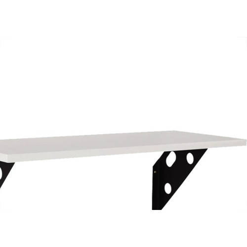 Prateleira Madeira Tramontina Elite 40X25Cm Branca Com Suporte Metalico - 91284/047