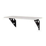 Prateleira Madeira Tramontina Elite 60X25Cm Branca Com Suporte Metalico - 91284/067