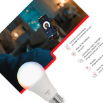 Lampada Led Bulbo Steck Rgbw Wifi 12W 3000K A 6500K Bivolt - Smal2Us1