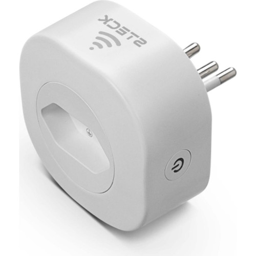 Tomada Steck Smarteck Wi-Fi 2P+T 10A. Branca - Smct1Us2