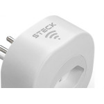 Tomada Steck Smarteck Wi-Fi 2P+T 10A. Branca - Smct1Us2