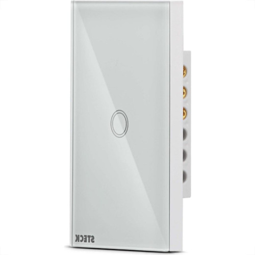 Interruptor Steck Smarteck 1 Modulo Touch Wi-Fi Bivolt Branco - Smci1Bs1