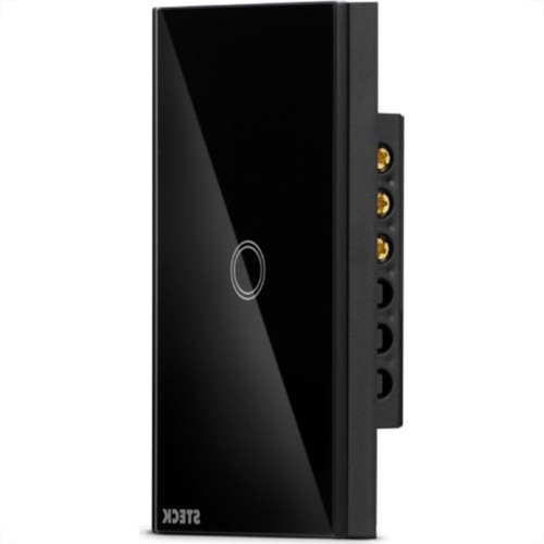 Interruptor Steck Smarteck 1 Modulo Touch Wi-Fi Bivolt Preto - Smci1Ps1
