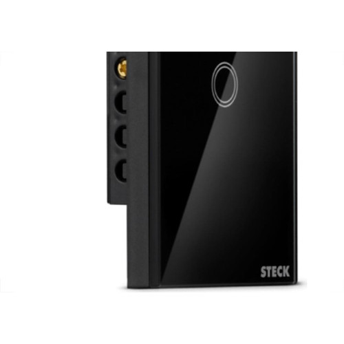 Interruptor Steck Smarteck 1 Modulo Touch Wi-Fi Bivolt Preto - Smci1Ps1